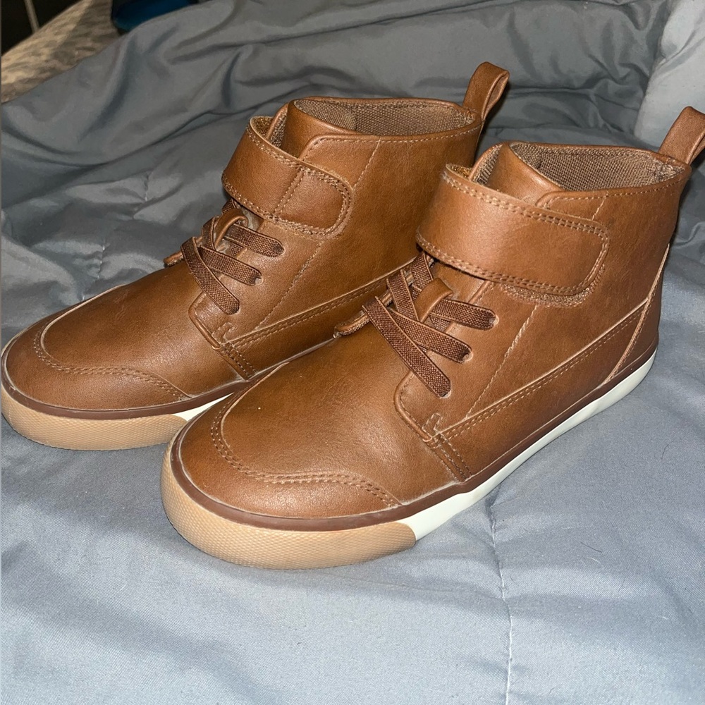 Wonder Nation Shoes | Boys Hightop Velcro Closure Leather size 3